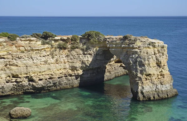 Południowe Wybrzeże Portugalii Pobliżu Portimao — Zdjęcie stockowe