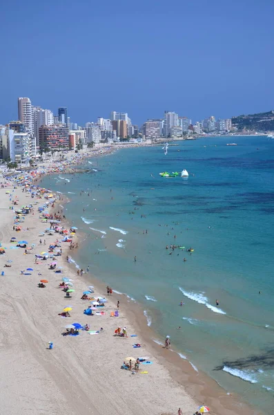 Sandstranden Calpe Spanien — Stockfoto