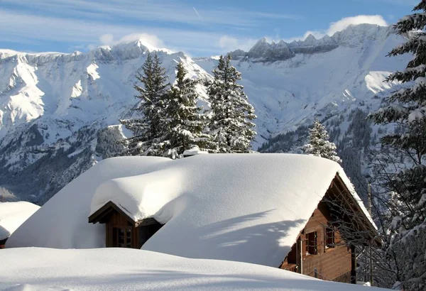 Vista Panoramica Maestosi Paesaggi Alpini — Foto Stock