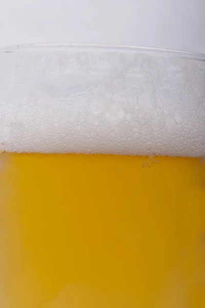 Bierglas Een Witte Achtergrond — Stockfoto