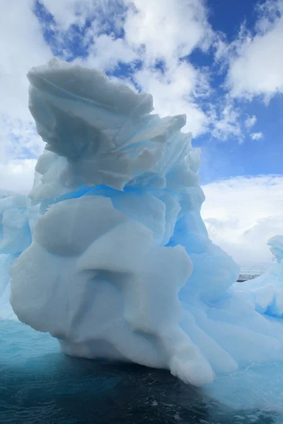 Laguna Glaciar Iceberg Congelado Blanco Cambio Climático —  Fotos de Stock