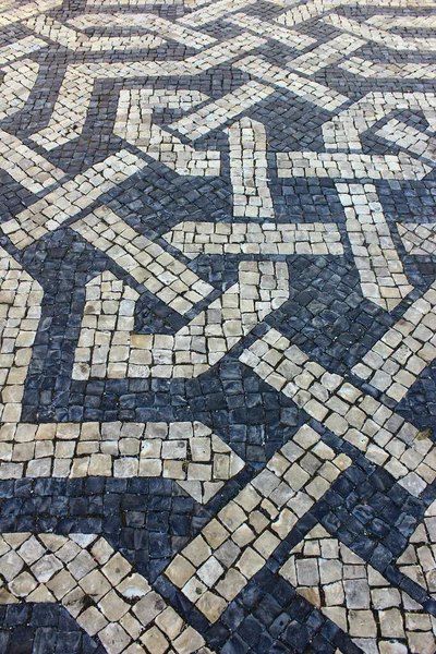 Πορτογαλικό Πεζοδρόμιο Calcada Portuguesa Παραδοσιακό Στυλ Πεζοδρόμιο — Φωτογραφία Αρχείου