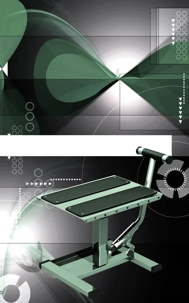 Digital Illustration Cykellyft Färg Bakgrund — Stockfoto