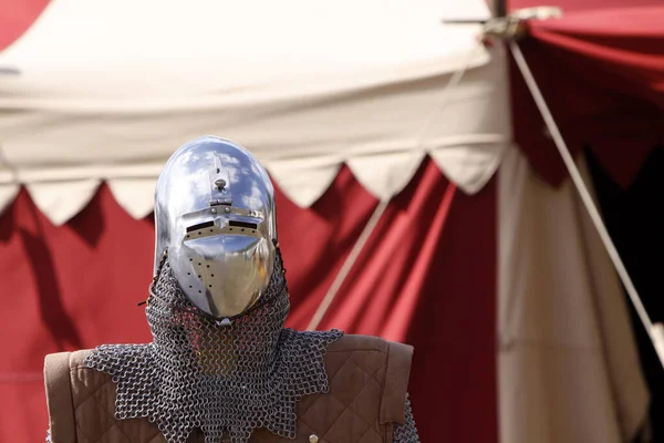 Medieval Knight Armor Helmet — Stock Photo, Image