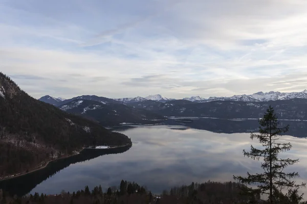 Walchenseein Bayern Zimní Den — Stock fotografie