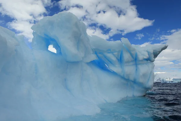 Weiß Gefrorener Eisberg Eis Und Kälte Stockbild
