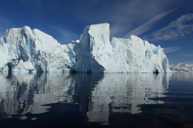 glacier lagoon, white frozen iceberg, climate change clipart