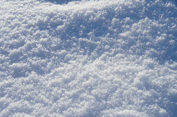 Cristalli Neve Gelo Invernale — Foto Stock