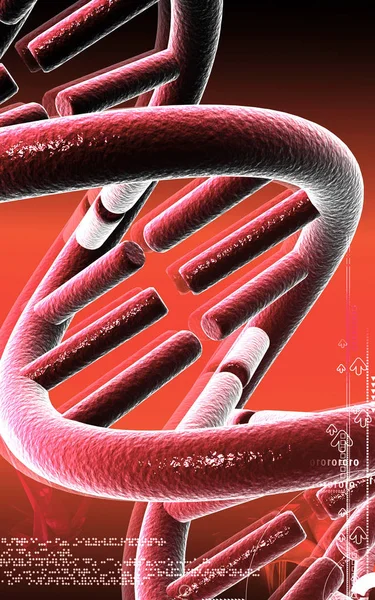 Dijital Illüstrasyon Renk Arka Plan Yapısında Dna — Stok fotoğraf