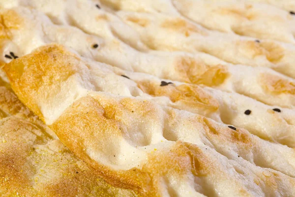 Close Turkish Bread Surface Texture — Stock Photo, Image