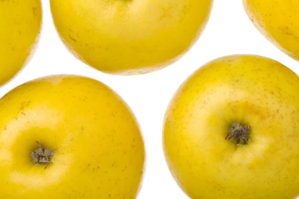 Золотий Деліцій Сорт Яблук Ізольований Білому Тлі — стокове фото