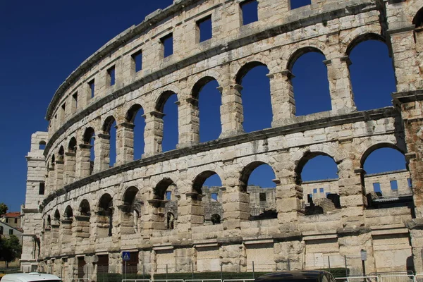 Römisches Amphitheater Pula — Stockfoto
