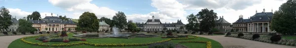 Vista Panorâmica Majestosa Arquitetura Medieval Castelo — Fotografia de Stock