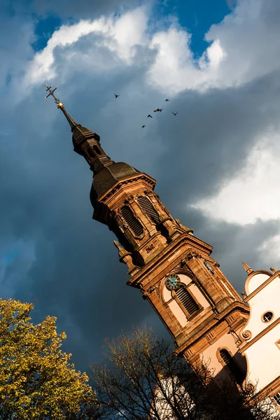 Templom Torony Gengenbach — Stock Fotó