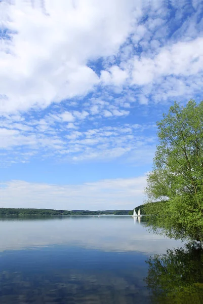 Belle Vue Sur Lac Calme — Photo