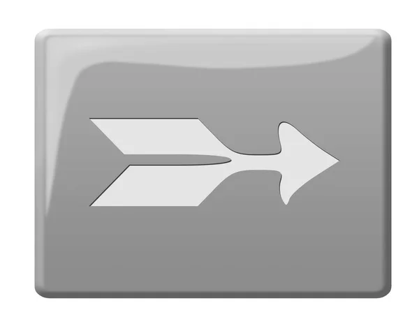Arrow Sign Button Illustration — Stock Photo, Image