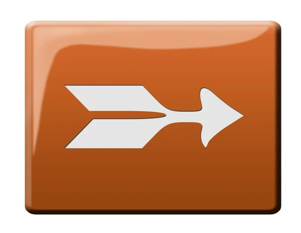 Arrow Sign Button Illustration — Stock Photo, Image