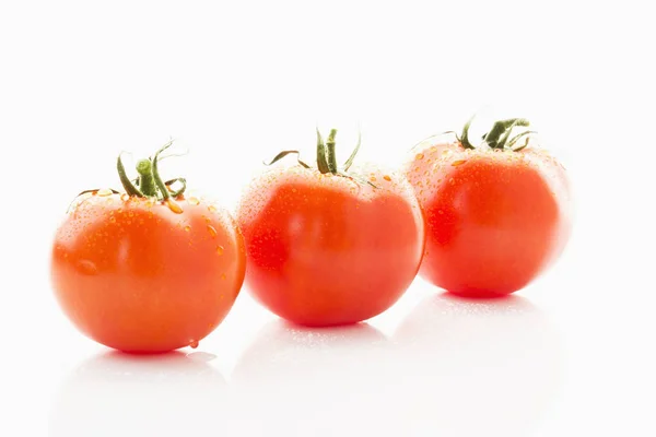Röda Mogna Tomater Närbild — Stockfoto