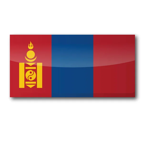 Прапор Монголії Прапор Географія Картографія — стокове фото