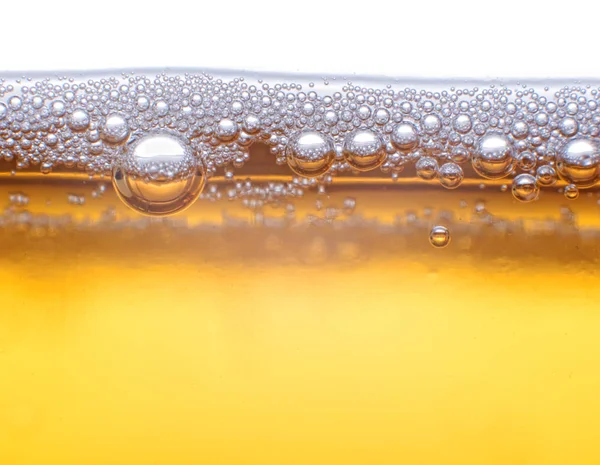 Beer Bubbles High Magnification Close — Stock Photo, Image