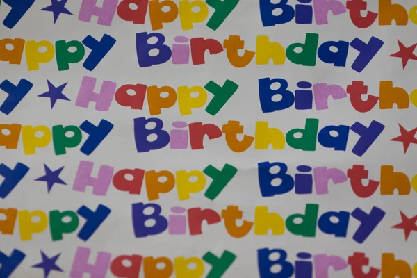 Colorful Background Birthday Greetings Card — Stock Photo, Image