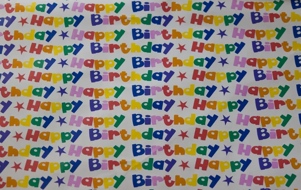 Colorful Background Birthday Greetings Card — Stock Photo, Image