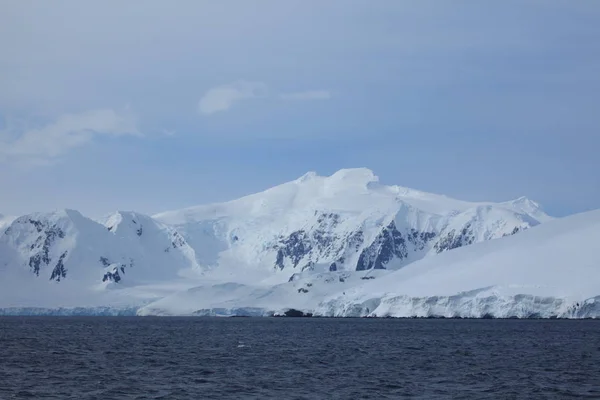 Lagon Glaciaire Iceberg Gelé Blanc Changement Climatique — Photo