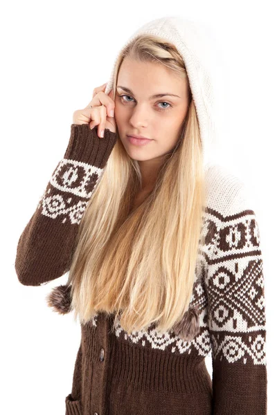 Young Woman Winter Clothes — Stock Photo, Image