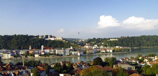 Três Rio Cidade Passau — Fotografia de Stock