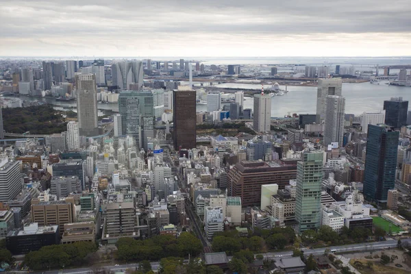 Tokyo Skyline Desde Torre Tokio Primer Plano Ciudad — Foto de Stock