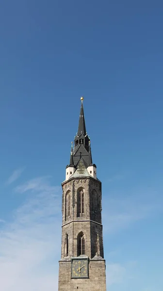 Czerwona Wieża Halle Saale — Zdjęcie stockowe