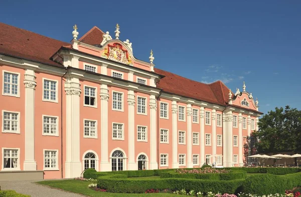 Nieuw Kasteel Meersburg Met Tuinterras — Stockfoto