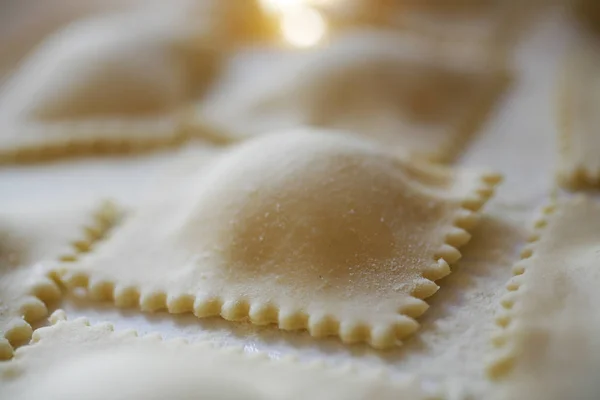 Olasz Ravioli Természetes Fényben — Stock Fotó