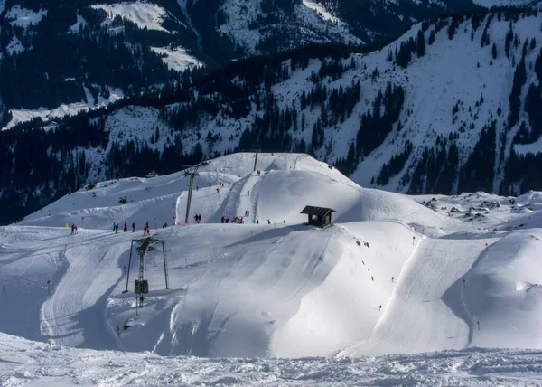 Vue Panoramique Sur Paysage Alpin Majestueux — Photo