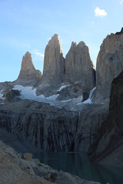 Torres Del Paine Güzel Dağlar — Stok fotoğraf