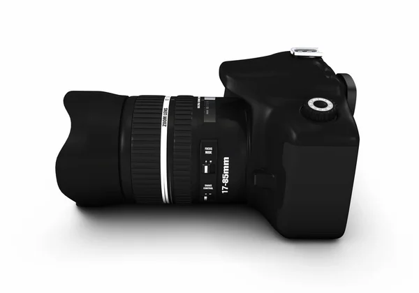 Digitale Weergave Van Een Dslr Camera Geïsoleerd Witte Achtergrond — Stockfoto