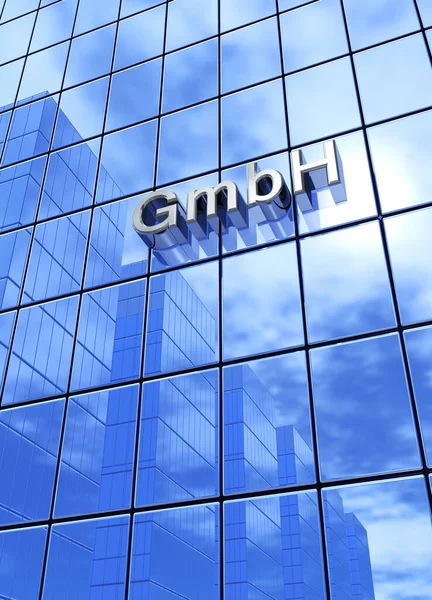Geschäftsfassadenkonzept Gmbh — Stockfoto