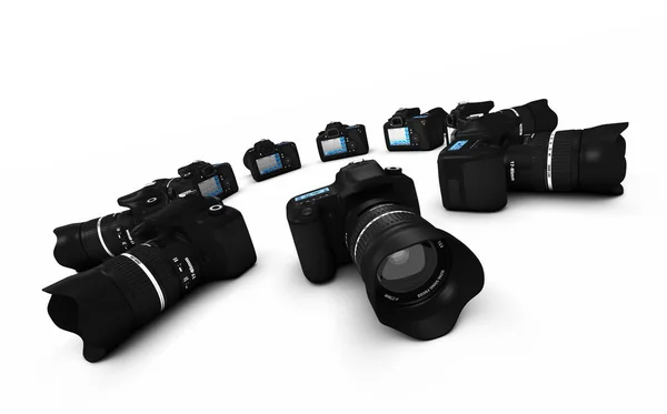 Dslr Concept Digitale Slr Camera Cirkel — Stockfoto