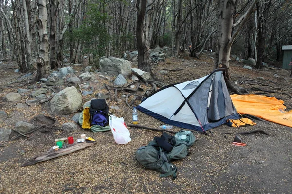 Camping Lesie — Zdjęcie stockowe