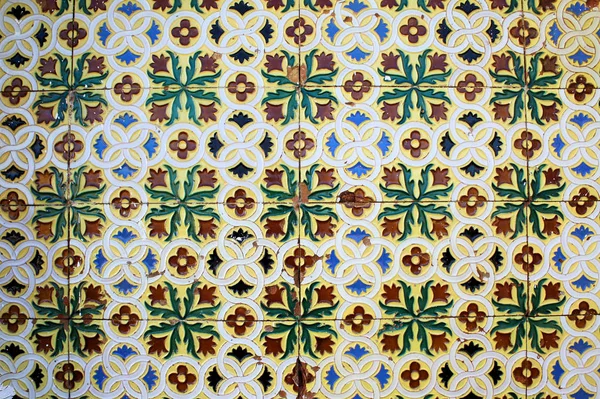 Detalhe Típico Azulejos Portugueses — Fotografia de Stock