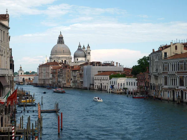 Veneza Vista Canal Grande Saudação — Fotografia de Stock