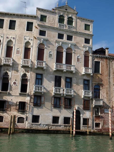 Venedik Kanal Grande Deki Muhteşem Antika Bina — Stok fotoğraf