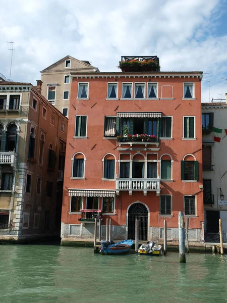 Velence Kiváló Antik Épület Canal Grande Nál — Stock Fotó