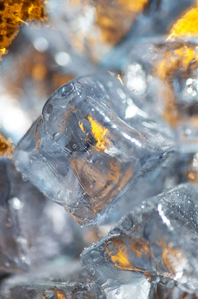 Ice Cubes Snow — Stock Photo, Image