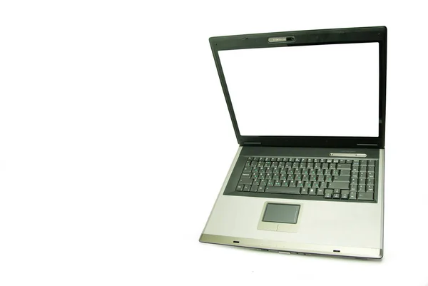 Moderne Laptop Geïsoleerd Wit — Stockfoto