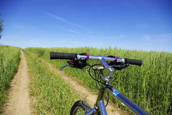 Bicicleta Día Soleado Campo — Foto de Stock
