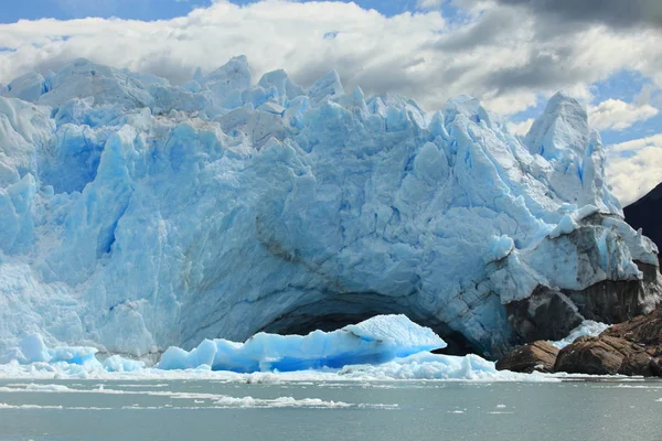 Gletscherlagune Weißer Gefrorener Eisberg Klimawandel — Stockfoto