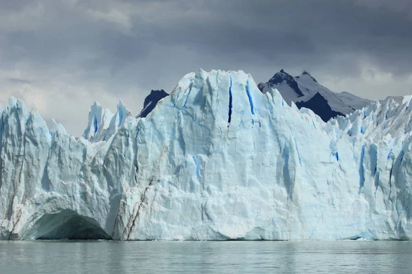 Laguna Geleira Iceberg Congelado Branco Mudança Climática — Fotografia de Stock