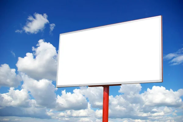 Reclame Billboard Lucht Achtergrond — Stockfoto