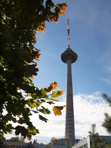 Televisie Toren Litouwse Hoofdstad Vilnius — Stockfoto